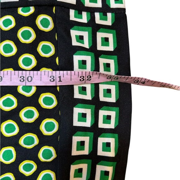 Diane Von Furstenberg Rose two green silk dress size 4 - Picture 7 of 8